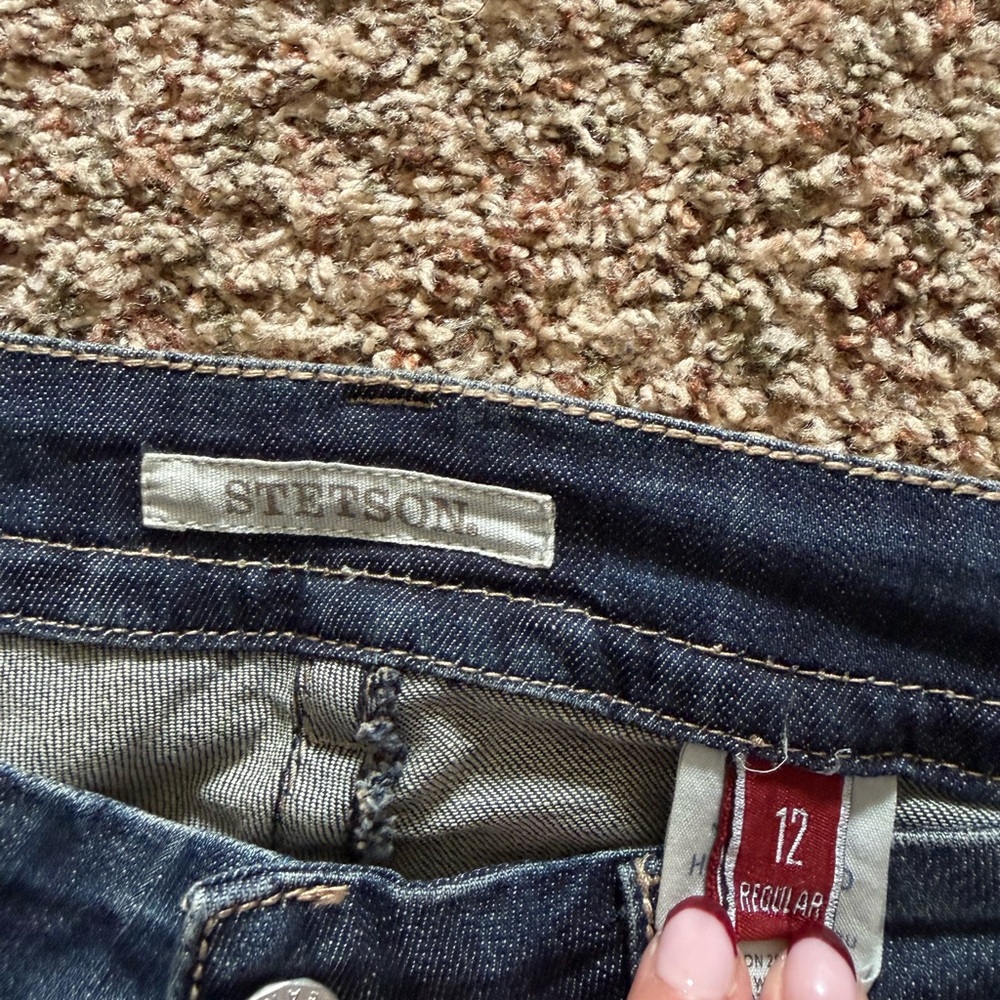 Stetson Women's Boot Cut Jeans - Dark Blue - Picture 2 of 3
